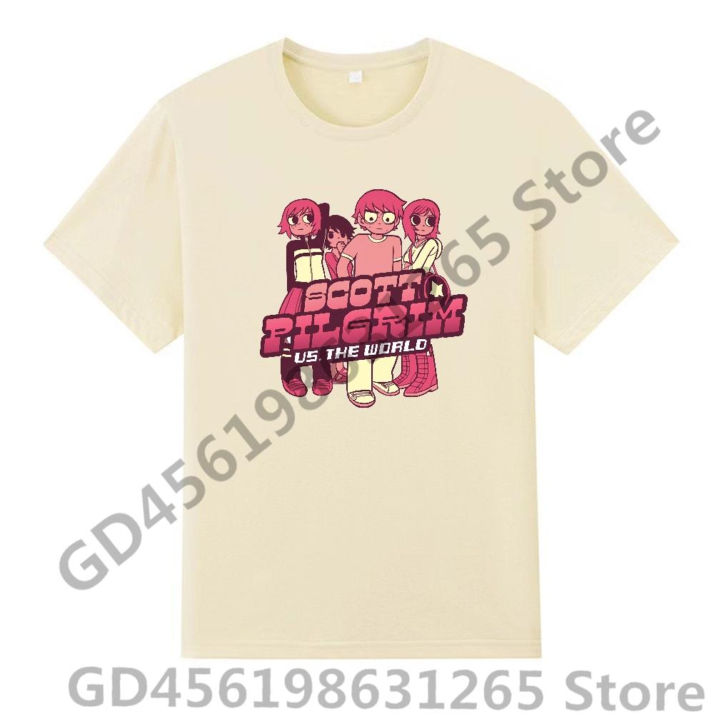 Scott Pilgrim Takes Off T Shirt UnisexWomen Harajuku Kawaii Tops Y2k Unisex Anime Tees Fashion Tops Casual Boysgirls Clothing