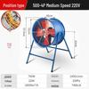 High Power Industrial SF Axial Exhaust Fan 220V/380V for Duct Ventilation & Kitchen Smoke Extraction