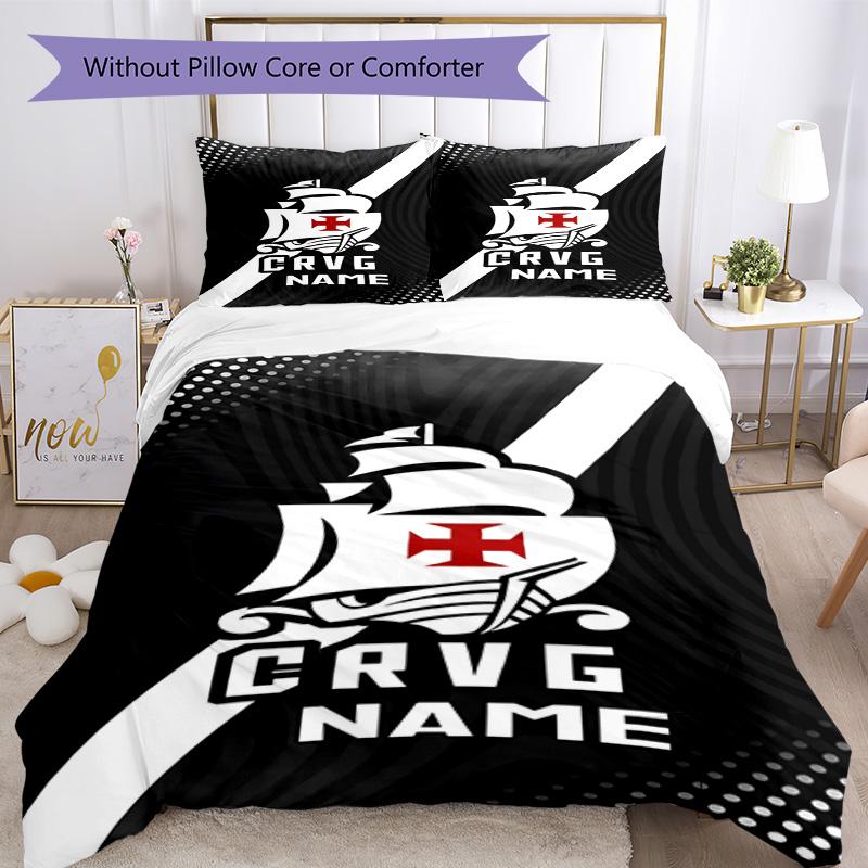 Club Logo Customize Your Name Bedding Set Breathable Duvet Cover with Pillowcases Home Decoration Birthday Gift