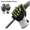 1Pair Anti-vibration Protection Working Gloves Anti-smashing Outdoor Rescue Anti-collision Gloves Level 5 Anti-cut S/M/L/XL/2XL