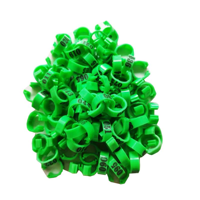 Innendurchmesser 8mm Taubenbeinringe Geflügel Taube Vogel Papagei Clipringe Band Fußring Taubenzubehör Vogelgeräte 100 Stück