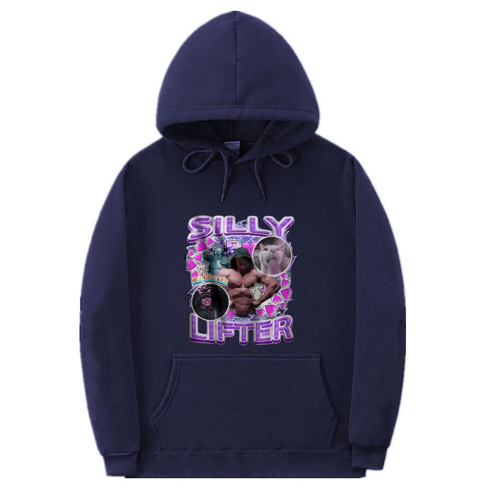 Sam Sulek Silly Lifter Pump Cover Bodybuilder Funny Meme Print Hoodie Unisex Vintage Casual Tracksuit Male Oversized Hoodies