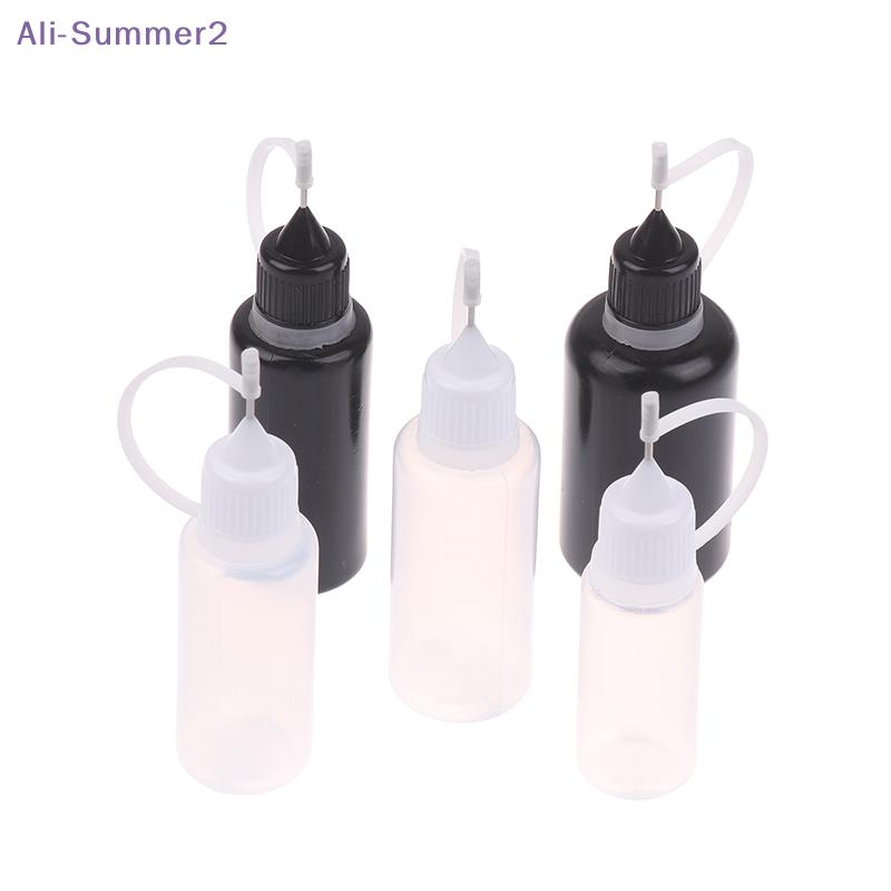 {Summer2} DIY Quilling Tool Empty Needle Tip Glue Bottle With Cap Liquid Dropper Containers With Silicone Rings For Crafting