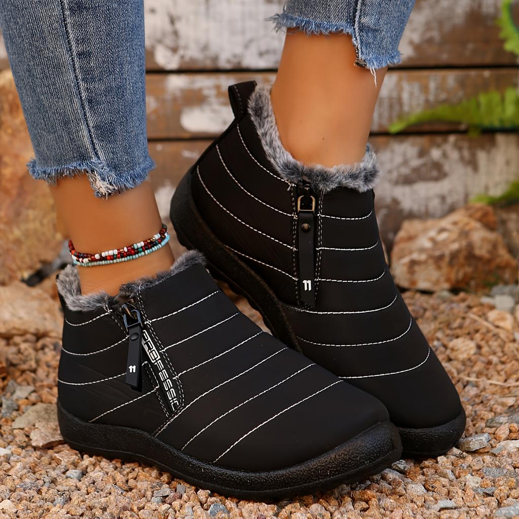 [High Quality Winter Boots] Winter Snow Boots, Women's High Quality Boots | Slip-Resistant EVA Sole, Warm Fabric Upper, Round Toe Design