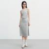 Ledin Ärmelloses Strick-Maxikleid mit Seitenschlitz