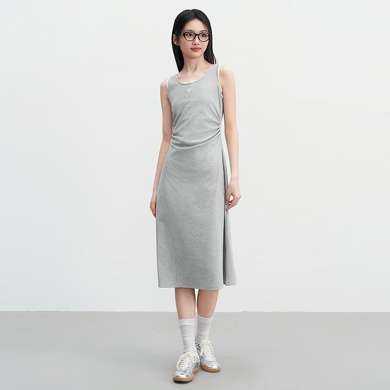 Ledin Ärmelloses Strick-Maxikleid mit Seitenschlitz
