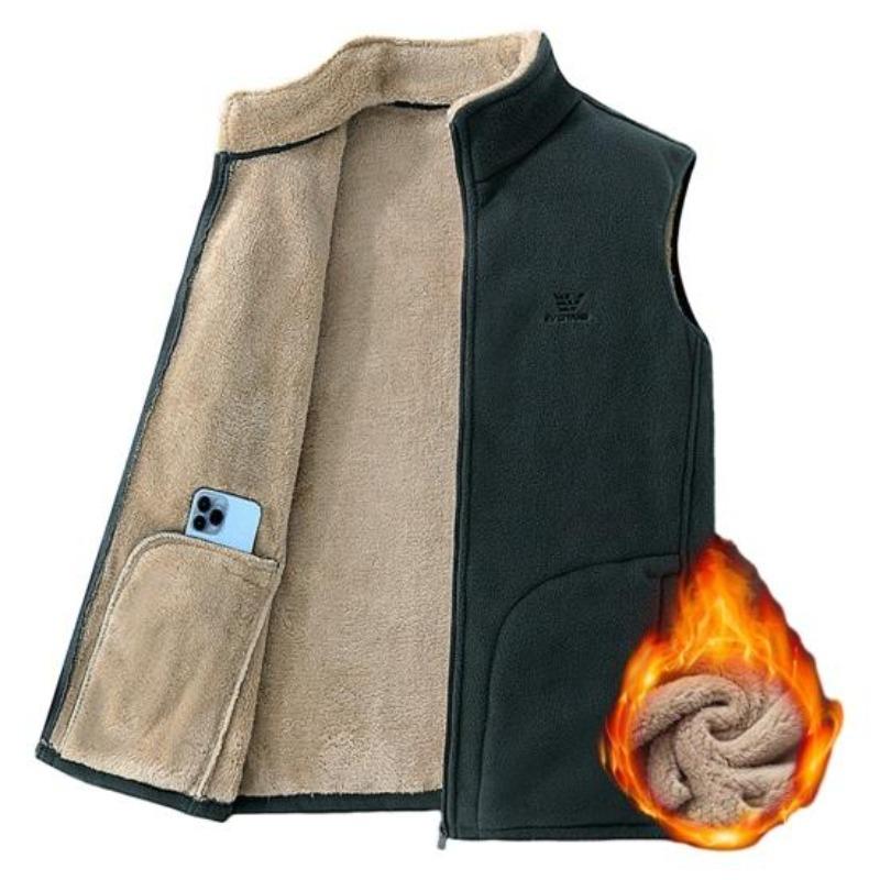 Men Warm Waistcoat  Vest Men's  Sleeveless Coat Men Winter Vest