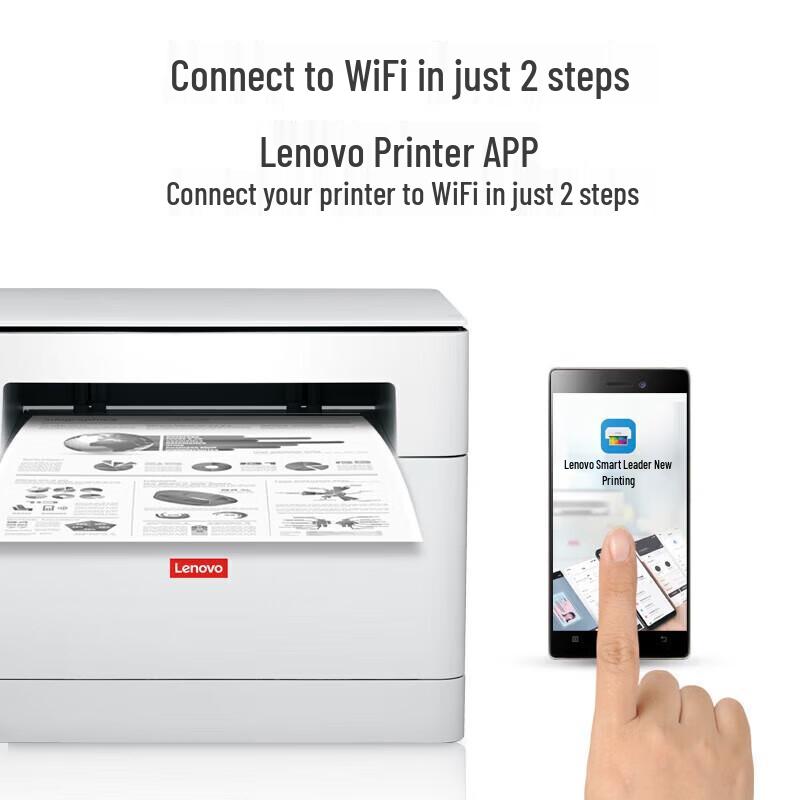 Lenovo M280DW A4 Monochrome Laser All-in-One Printer CN Plug (adapter Included)