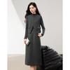 Women's Elegant Gray Vest & Skirt Set