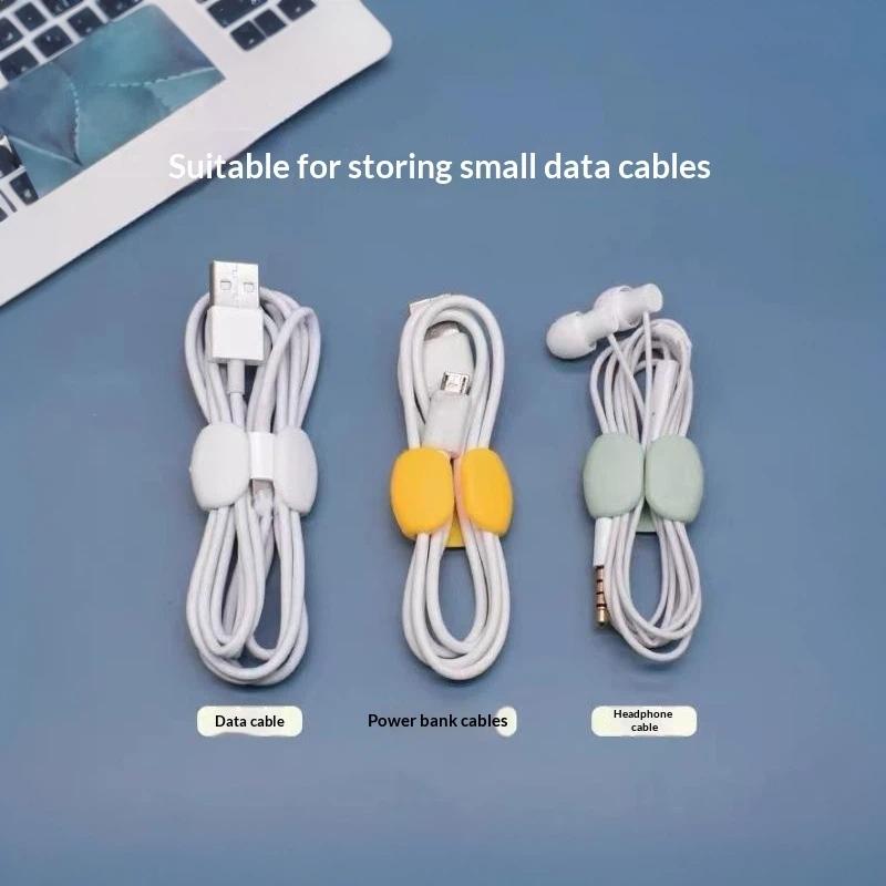10Pcs Multifunction Cable Organizer Usb Holder Cable Management Clip Cord Keeper Headphone Earphone Phone Charger Wire Clips