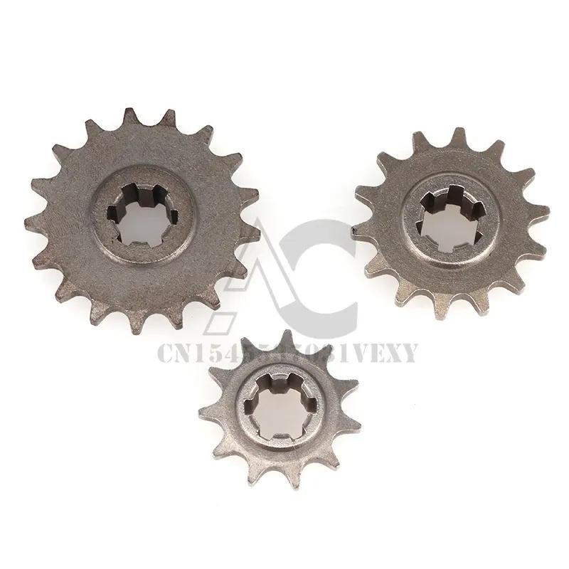 49cc 43cc T8f Tooth Pinion Children's Atv Chains Mini Dirt Pit Bike 11  14 17 20 Tooth 2 Stroke Bike Moto Pocket Bike Sprocket