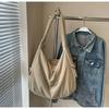 New Solid Color Nyl Zipper Women's Tote Bag Soft Simple Large Capacity Handbag 2026 Fashi High Beauty Versatile Shoulder Bag