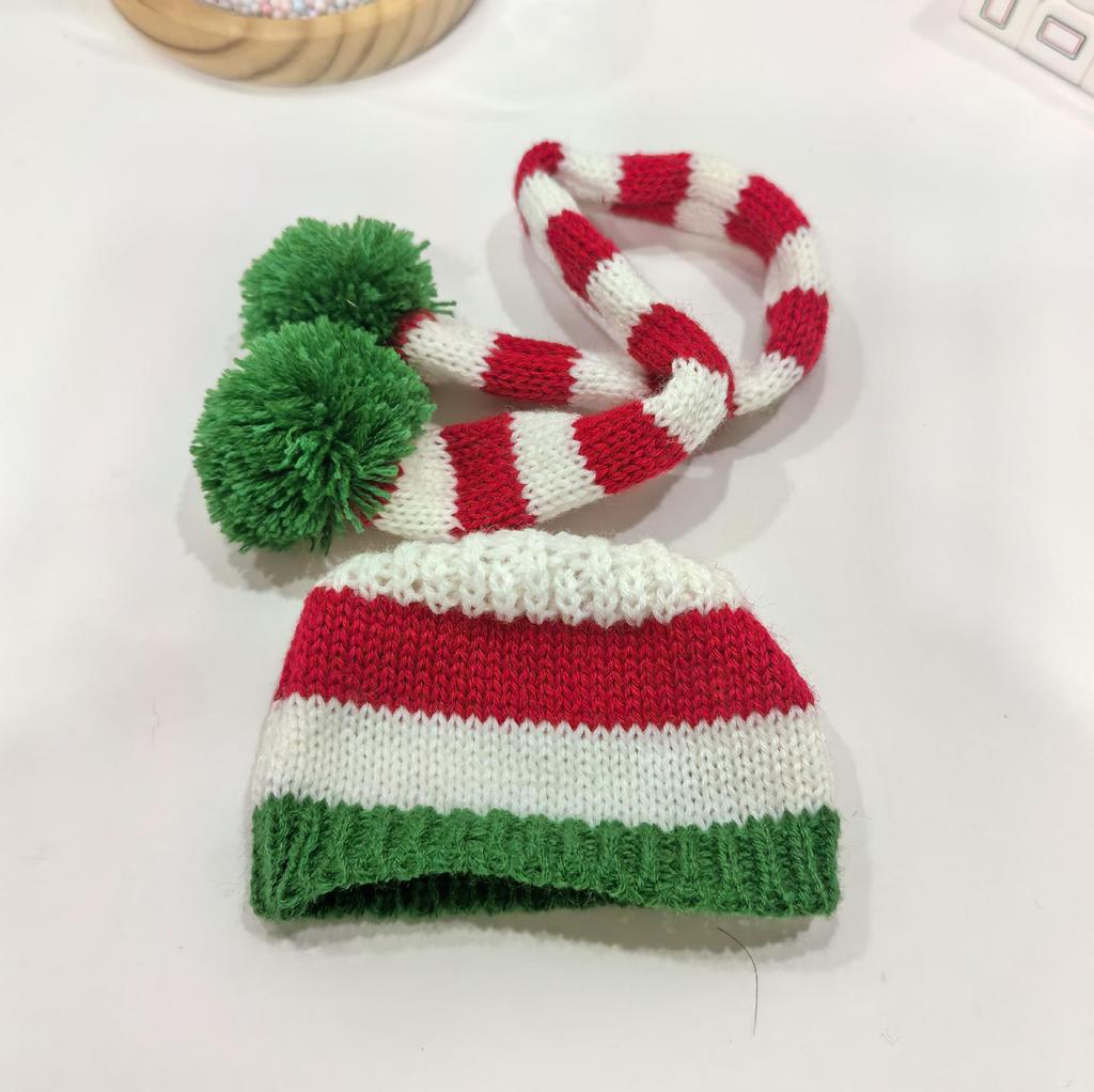 Labubu 17cm Christmas Reindeer Outfit: Cape & Sweater Set for Doll