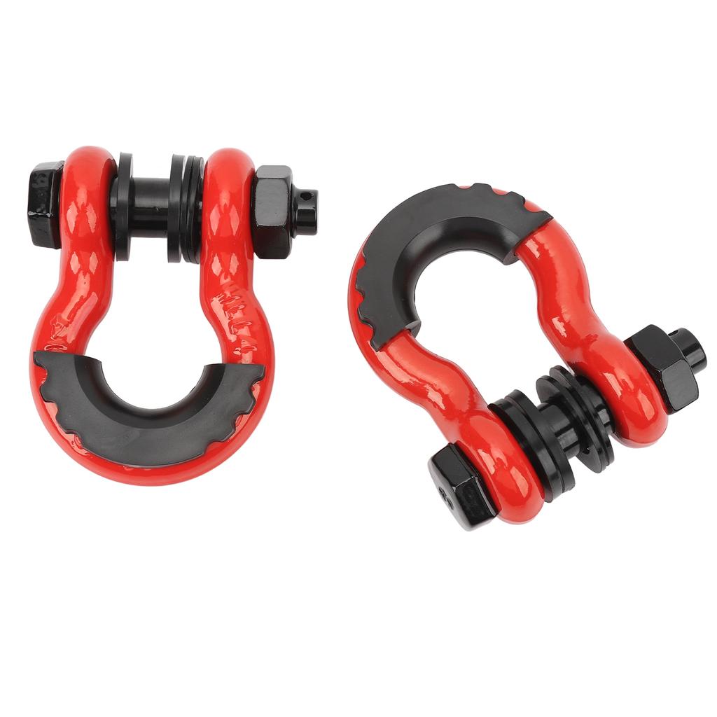 2PCS 3 4 Inch D Ring Shackles with 7 8in Pin and Washer 5952lbs Break Strength for Tow Strap Winch Off Road Vehicle