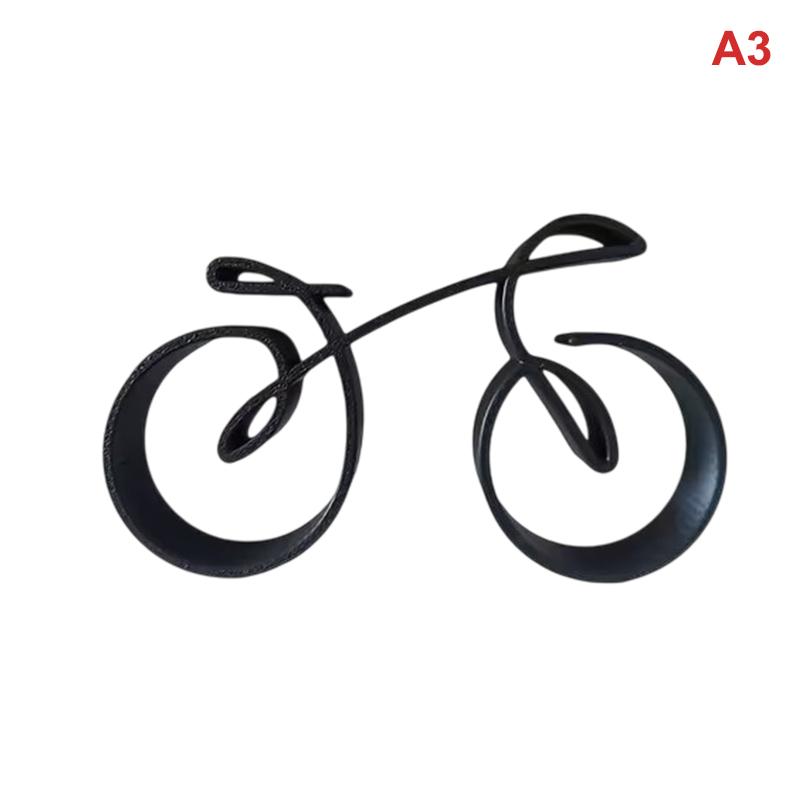 Mini Bicycle Desktop Decoration 3D Minimalist Bike Model Ornament Cycling Sculpture Bookshelf Decor Home Office Decor Gift