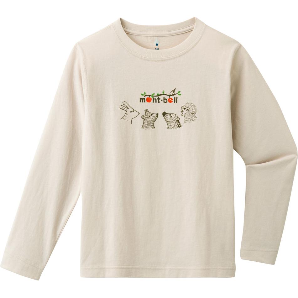 MONTBELL T-shirt Kids Print Pattern Crew Neck Long Sleeve Kids
