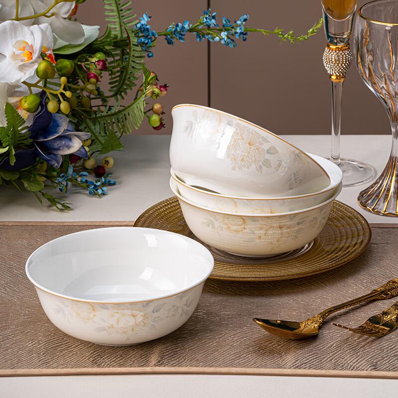 Набор пиал для лапши Haoya Jingdezhen из керамики с феей цветов