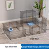 Free Assembly Indoor Pet Fence Barrier: Iron Mesh Anti-Escape Dog Stopper Fence.