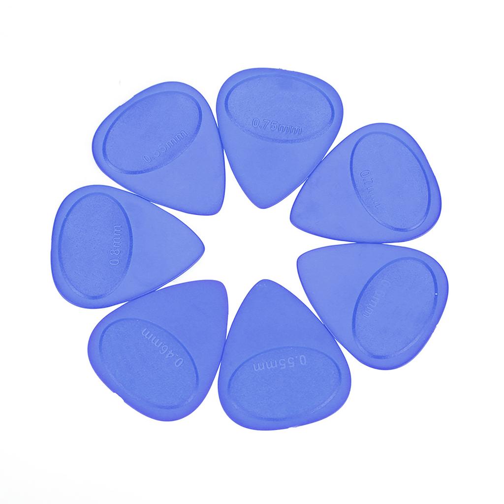 10PCS Guitar Pick Holder Plectrum Musical Instrument Accessory(0.46mm 1mm Thickness)(Blue)