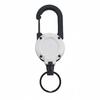 Odolná zatahovací karabina klíčenka Nerezová ocel, Silná pružina Ocelové lanko pro outdoorové sporty,