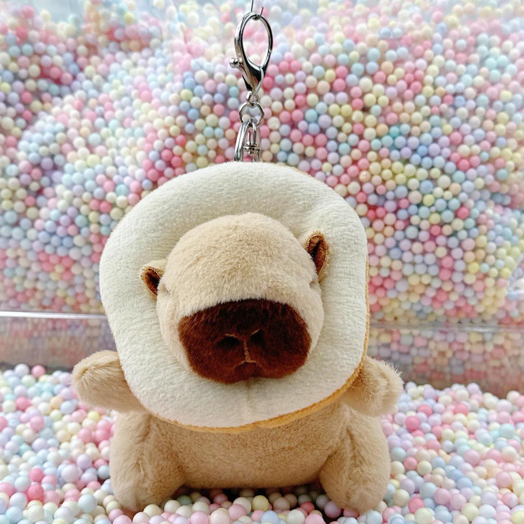 Little Red Book Capybara & Guinea Pig Plush Keychain Ornament