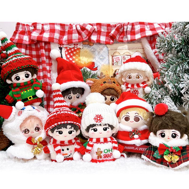 Labubu Christmas Outfits for 17cm Vinyl Dolls - First & Second Gen Accessories