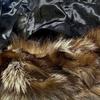 Lunghezza Totale 77cm SAGA LEATHER BOUTIQUE Spesso Voluminoso Pelo Vero Volpe Argentata Cappotto Giacca Taglia M Donna