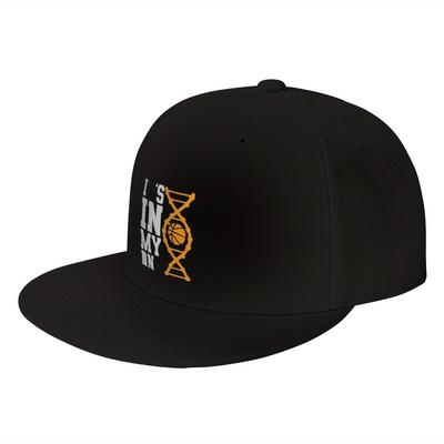 Basketball DNA In My Genes Baseball Cap Adjustable Polyester Hip Hop Style Casual Gift