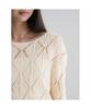 8SECONDS Crochet Long Sleeve Pullover Beige