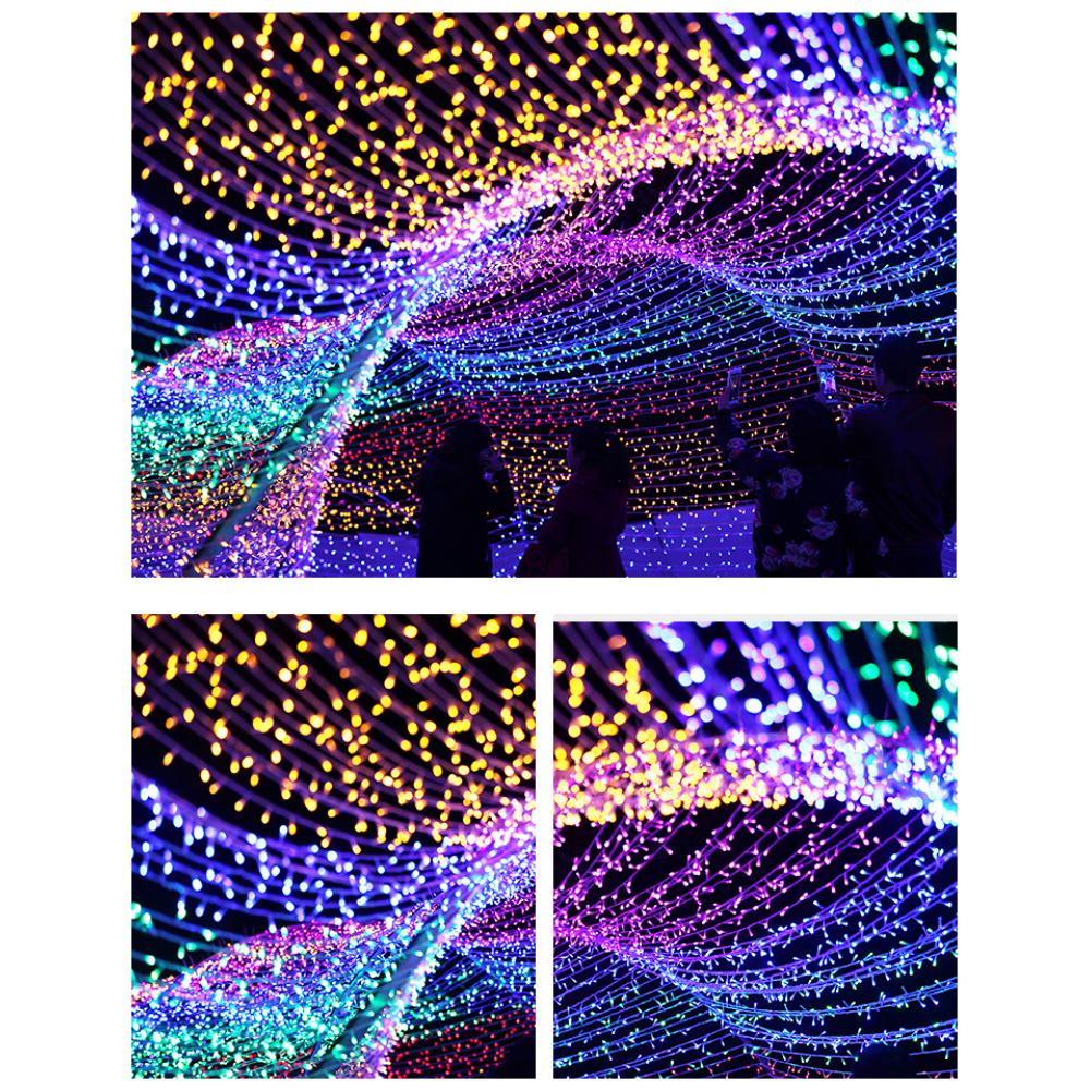 200led Light String Outdoor 20m Starry Lights Christmas Lights Wedding String Lights Festive Atmosphere Decorative Lights Flashing Lights