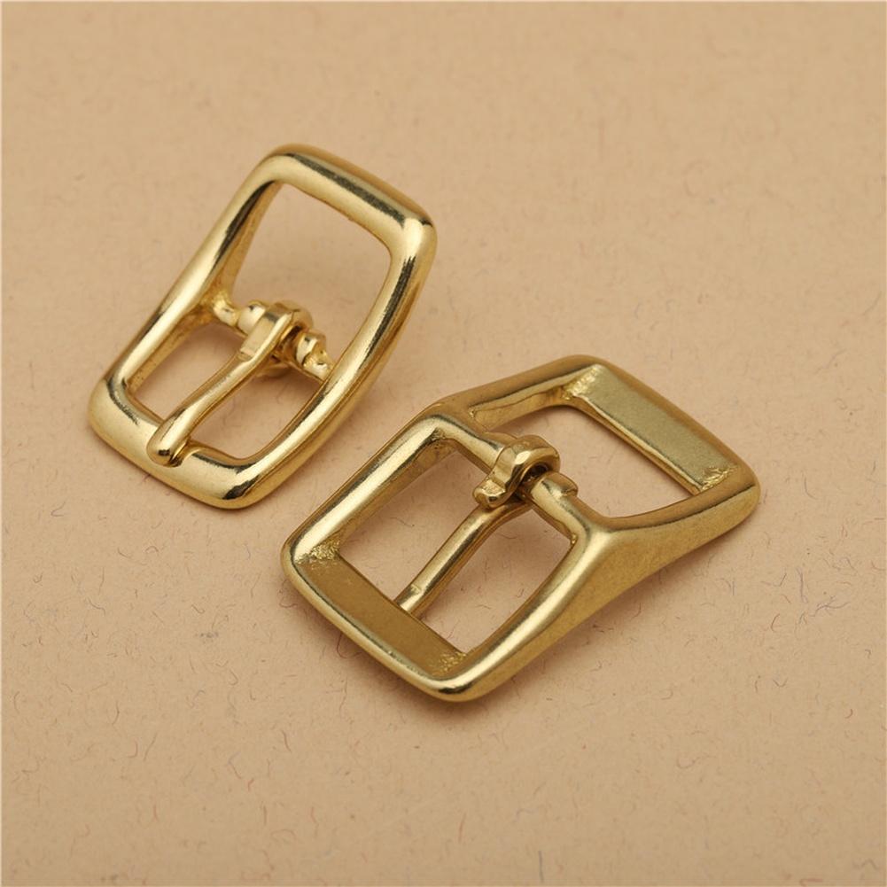 Solid Brass Belt Buckle Adjustable Pin For DIY Leather Craft Bag Waistband Hardware 13mm 16mm Copper D Ring Accessories