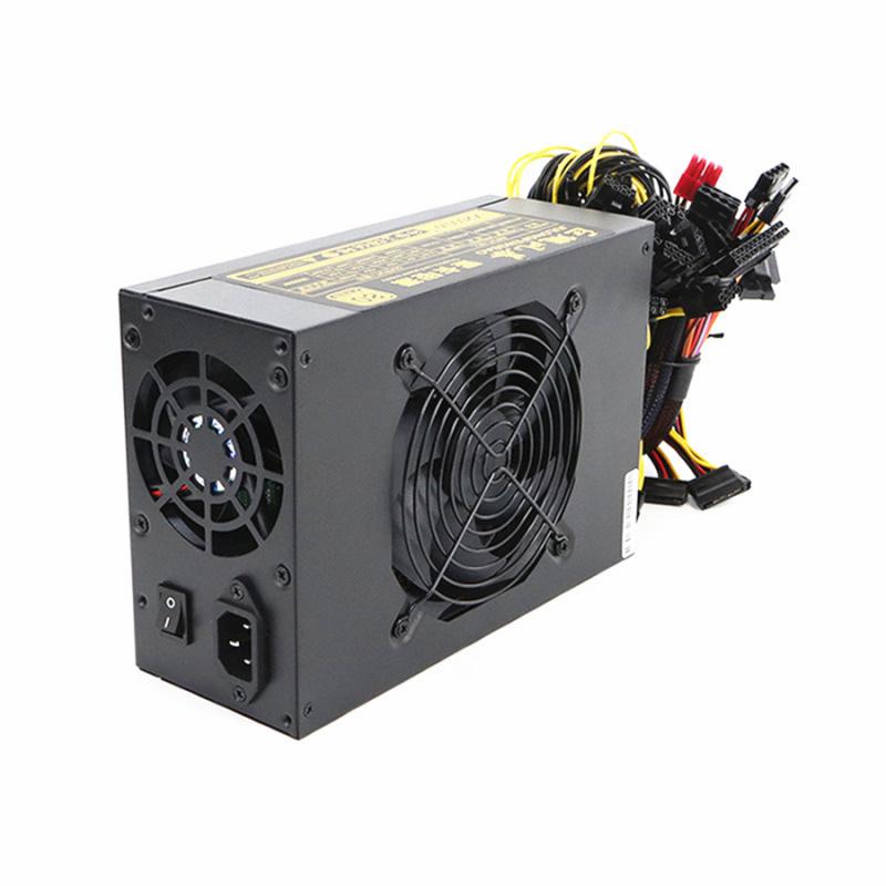 2400W 180V-240V Power Supply Support 8 Cards GPU For   Miner ATX   Computer