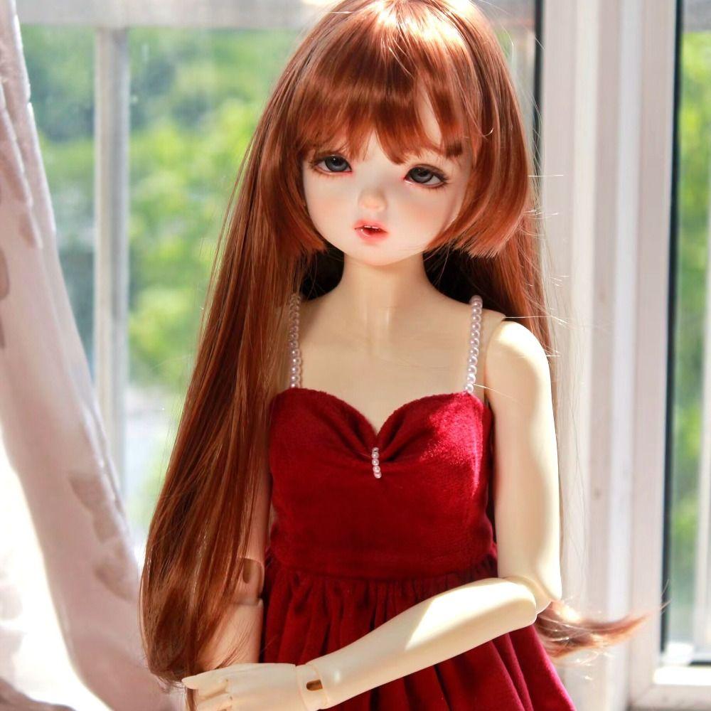 High Temperature Fiber Doll Wig Hair for 1/4 1/6 BJD Doll Long Hair DIY Head Accessories  Girls