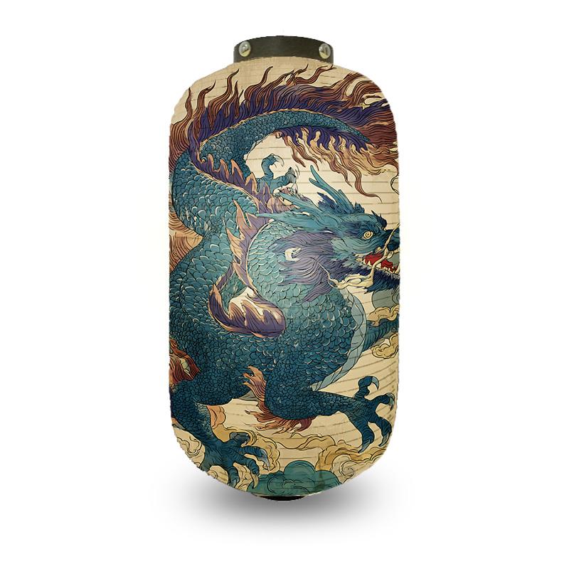 

20x35 см Китайский стиль Серия с тотемом дракона Фонарь подвесной Уличный Фестиваль Новогоднее украшение Изакая Ресторан с хот-потом Декор 20x35cm