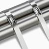50/10pcs 7.9mm Stainless Steel Cable Tie Ring Reusable Self-sealing Fastening Tie Ring Metal Zip-Exhaust Locking Cable Organizer