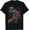 Basketball Player Slam Dunk Graphic T-shirt