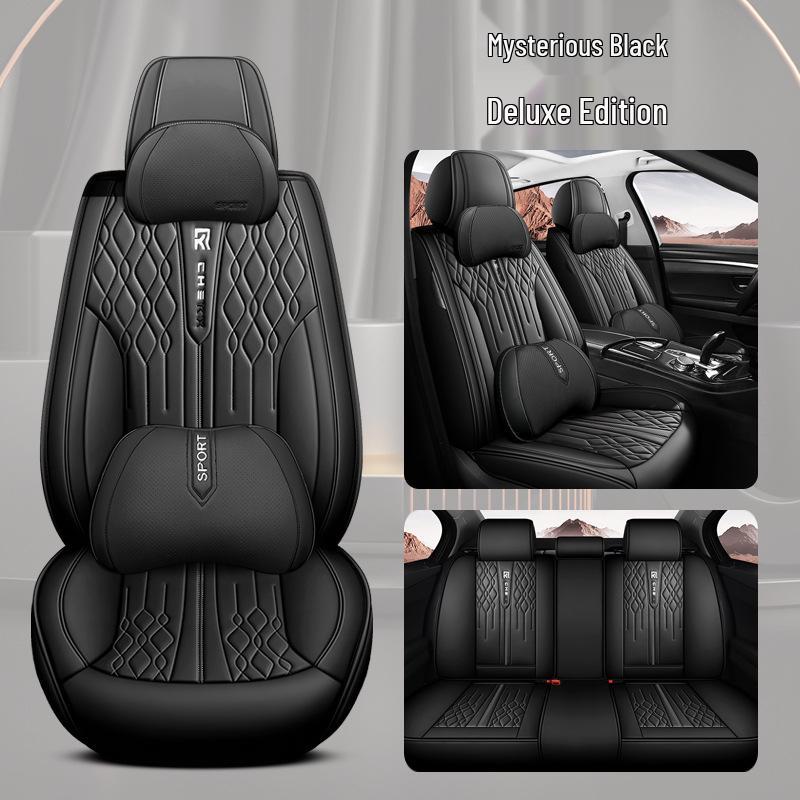 Universal Full Coverage Car Seat Cover - Breathable, Wear-Resistant, Perforated, High-End Cushion for All Seasons