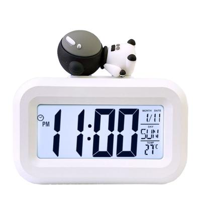 Elektronische Uhr Niedlichen Cartoon Led-bildschirm Desktop Elektronische Alarm Daten Zeit Kalender Temperatur