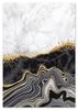 Poster Abstraction Black Gold