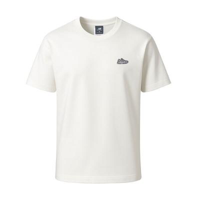 New Balance Men S ShorT Sleeve T ShirT Sea SalT 9060 paTch mT51966 SST