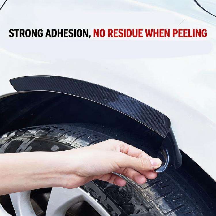 Pack of 4 Wheel Eyebrow Accent Trim Set for DIY Car Detail Carbon Look PVC Edge Cover, 15.16 X 1.18 In Self Adhesive Exterior Use Pack