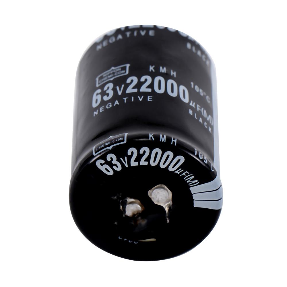 Components Cylindrical Amplifier Sound 63V 22000UF Inline Capacitor Electrolytic Capacitor