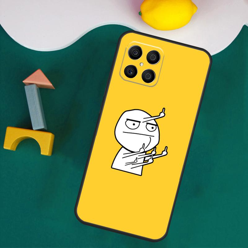Funny Man Middle Finger Case For Honor Magic 7 Lite 5 6 Honor 200 Pro 50 70 90 Lite X9a X8a X8 X9 X8b X9c X9b Cover