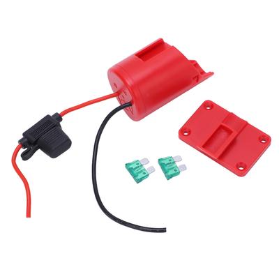 Battery Adapter ABS Shell 12V Lithium Battery Converter Replacement with 30A Fuse for M12
