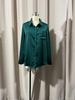 2025 Spring Collection: Women's Solid Color Satin Long Sleeve Business Top
