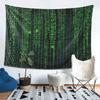 Matrix Original Green Design Tapestry Decor Art Aesthetic Tapestries for Living Room Bedroom Home Wall Cloth Wall Hanging