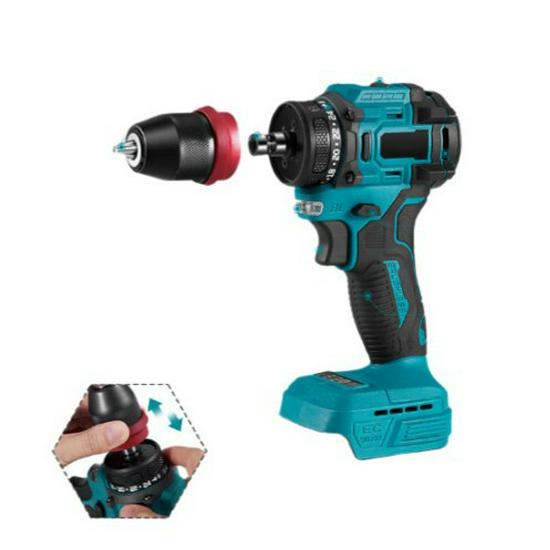 High-Power Handheld Brushless Electric Drill with Detachable Design and Wireless Lithium Battery