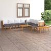 Vidaxl 12-Cz. Garden Lounge Set, With Cushions, Acacia