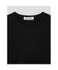 Saendeusaundeu (Women) Basic Side Slit T-Shirt Black