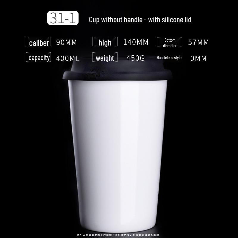 Custom Logo Ceramic Mug: Simple Solid Color Souvenir